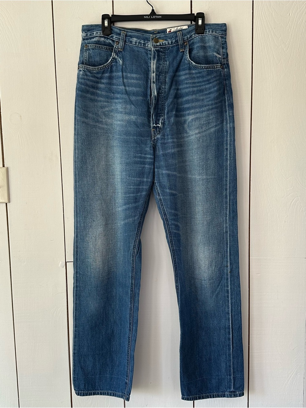Lady Lee Riders Limited Reissue Button Fly Jeans | 32 | Selvedge Distressing